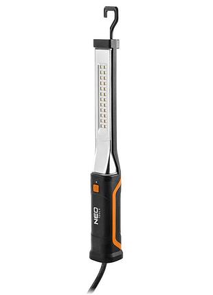 Ліхтар інспекційний neo tools 99-044, 220в, 900лм, 10вт, кабель 5м, гачок 360°, ik08 стійкість до удару, ip44
