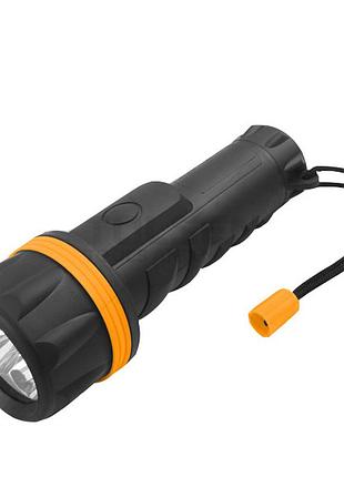 Фонарь ручной на батарейках tolsen 60021, aaх2, 30лм, 7led, ip62