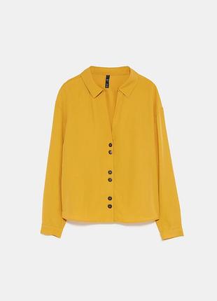 Zara зара рубашка блуза натуральная