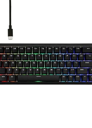 Клавиатура ajazz ak680 max магнитные переключатели. проводная 1000гц/с. rgb, переключатель 0,1мм. черный