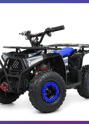 Квадроцикл електричний з мотором 1000w profi hb-ffa1000-2-3 для дітей 5-10 років чорно-синій