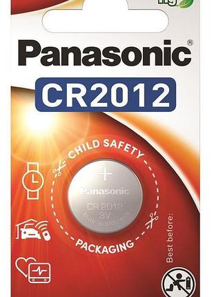 Батарейка panasonic літієва cr2012 (cr-2012el/1b) блистер