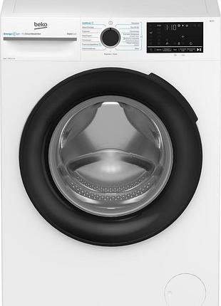 Пральна машина beko bm3wfsu48415wb фронтальна, 8кг, 1400, a, 55см, дисплей, інвертор, пара, білий