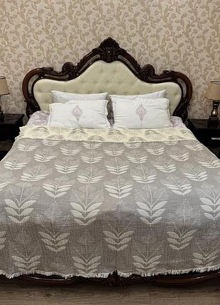 Муслиновое покрывало 504-21-20 colorful home 200x220см (в ассортименте) тауп