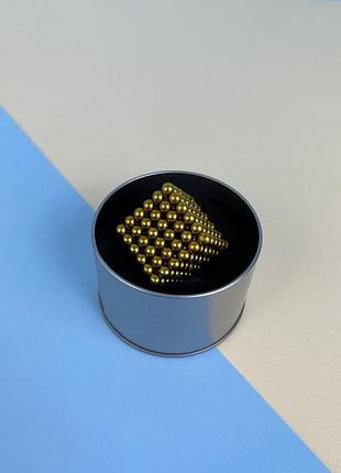 Іграшка-конструктор-головоломка неокуб neocube 216 магнітних кульок 5 мм. (gold)