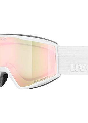 Гірськолижна маска uvex blast cv white matt/rose-green s2
