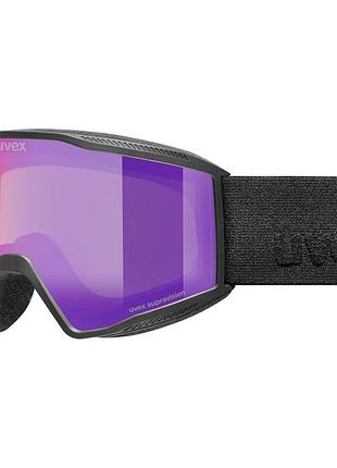 Гірськолижна маска uvex blast fm black matt/ruby green-clear s2