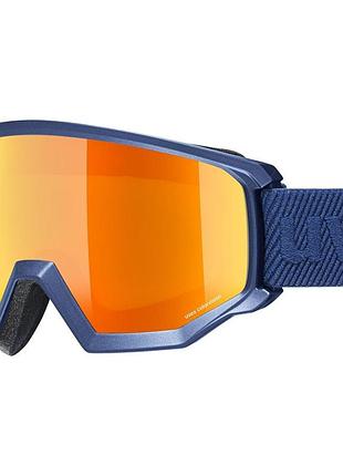 Маска uvex athletic cv navy matt / mirror orange
