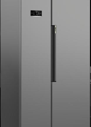 Холодильник beko sbs, 179x91x71, xолод.отд.-368л, мороз.отд.-190л, 2дв., e, nf, дисплей, нерж