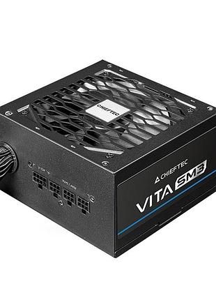 Блок живлення chieftec vita sm3 (650w), >85%, 80+ bronze, 120мм, 1xmb 24pin(20+4), 2xcpu 8pin(4+4), 3xmolex, 6xsata, 2xpcie