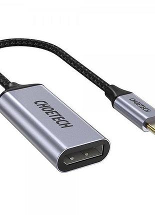 Адаптер-перехідник usb type-c на dp choetech hub-h11-gy-v2