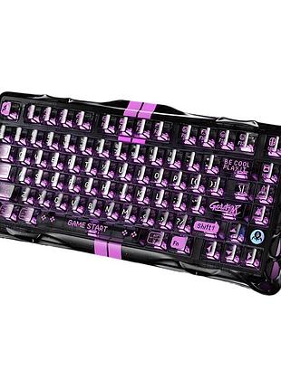 Клавиатура игровая gravastar mercury v75 lite проводная с магнитными переключателями - transparent black