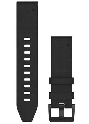 Garmin fenix 5 plus 22mm quickfit black leather band