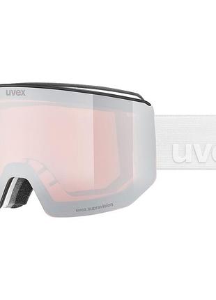 Гірськолижна маска uvex lace attract fm white matt/silver-orange s2