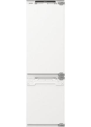 Встр. холодильник с мороз. камерой gorenje, 177х55х54см, 2 дв., 176(76)л, а+, nf+, зона св-ти, дисплей, белый