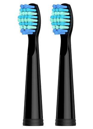 Сменные насадки для звуковых электрических зубных щеток seago sg575 и sg958 2 шт черные