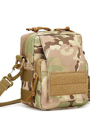 Поясная тактическая сумка военная a72 molle через плечо подсумок молли мультикам