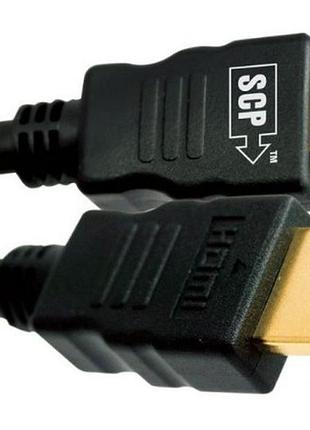 Кабель scp 944e-10 hdmi to hdmi 3 м ultrahd 4k black pvc
