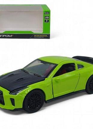 Машинка металева "автопром. nissan gtr", зелена