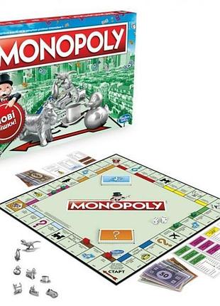 Настільна гра hasbro монополія класична на укр. язичку (c1009)