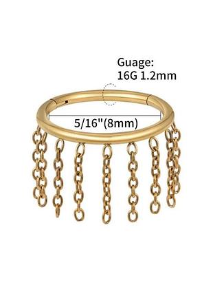 Титановый кликкер astm f-136 ' golden chains '