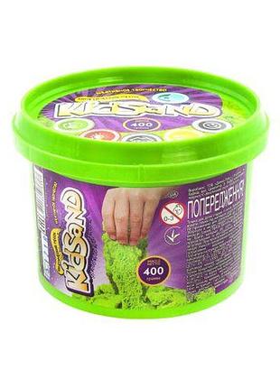 Кинетический песок "kidsand", зеленый, 400г