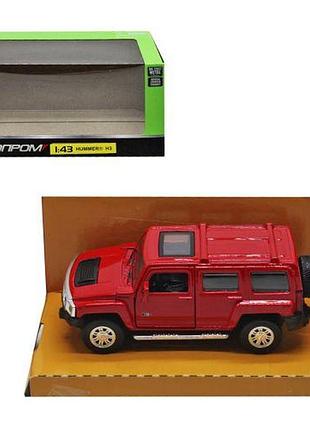 Машинка "автопром: hummer" червона