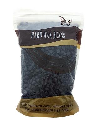 Воск пленочный горячий для депиляции hard wax beans 500 гр в пакете ,разные ароматы вид номер 2 черный