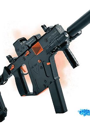 Електричний пістолет кулемет на орбізах lh kriss vector v2 на акумуляторі автомат преміум якості з потужною батареєю + топ