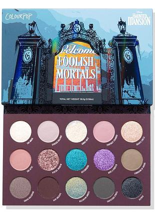 Палетка теней colourpop welcome foolish mortals