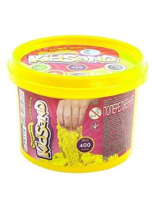 Кинетический песок "kidsand", желтый, 400г