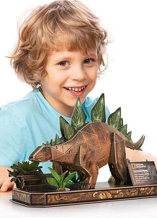 3d пазл cubicfun national geographic dino стегозавр (ds1054h)