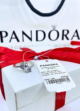 Срібне кільце пандора pandora 191198c01 два серця подвійне серце срібло проба s925 ale нове з биркою 925, 19, нове