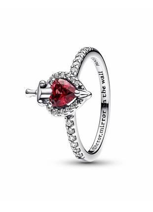 Срібне кільце пандора pandora 193422c01 зла королева серце червоне срібло проба s925 ale нове з биркою