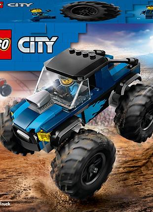 Конструктор lego city синя вантажівка-монстр 148 деталей (60402)