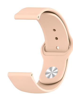 Силиконовый ремешок sport nike youth для amazfit gtr 2 / pace / stratos / 22 мм бежевый 1892p