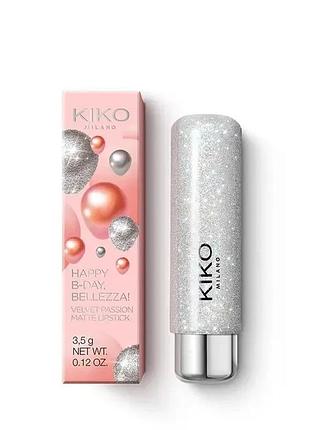 Матова помада kiko milano happy b-day? bellezza! velvet passion matte lipstick 02velvet passion matte lipstick