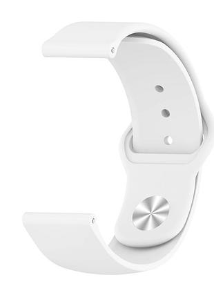 Силиконовый ремешок sport nike youth для amazfit gtr 2 / pace / stratos / 22 мм белый 1892p
