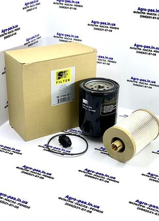 Фильтр топливный p551124, bf7929kit, sp3008-2 x, re520906, re541747, re523236, re541746, re525523
