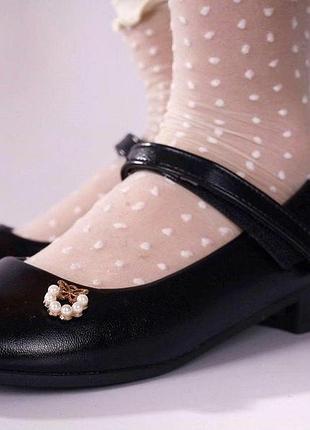 Туфли детские bessky бусины 34 черные