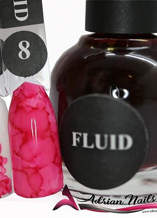 Акварельні краплі для дизайну нігтів (fluid) 10 мл — no8