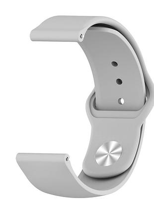 Силиконовый ремешок sport nike youth для amazfit gtr 2 / pace / stratos / 22 мм серый 1892p