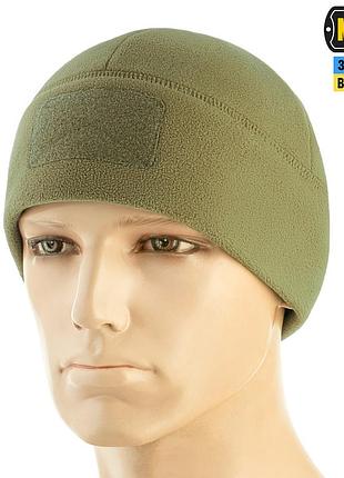 Шапка флисовая m-tac watch cap elite с velcro, хаки xl