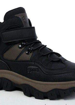 Ботинки детские ok shoes зимние 33 черные