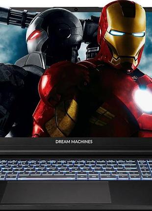 Ноутбук dream machines rg5060-17ua30 rg5060-17 17.3qhd ips, intel i9-14900hx, 32gb, f2tb, nvd5060-8, dos, чорний