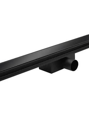 Душевой трап из нержавеющей стали koer fd08-70x700-glass black 70x700мм со стеклянн. панелью (kr5141)