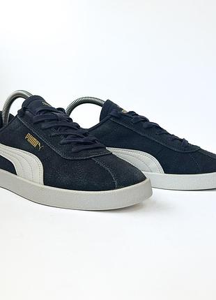 (38р24см) кеди унісекс з натуральної замші puma club ii navy