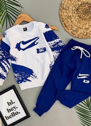 Спортивный костюм nike для мальчика 104-110 синий