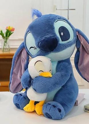 М’яка іграшка стич з качечкою | disney lilo & stitch 30 см
