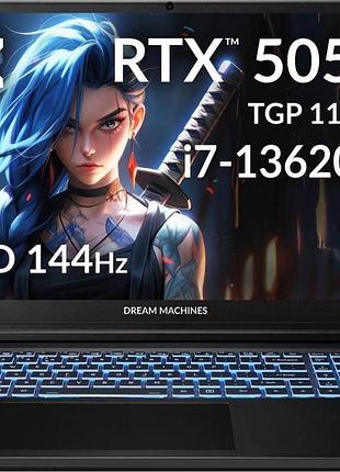 Ноутбук dream machines rg5050-17ua31 rg5050-17 17.3fhd ips, intel i7-13620h, 32gb, f1tb, nvd5050-8, dos, черный